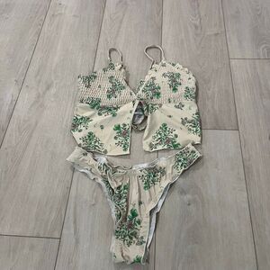 seamoly Women's Tankinis Striped Halter String Tie Side 2 Piece Tankini Sets Swi